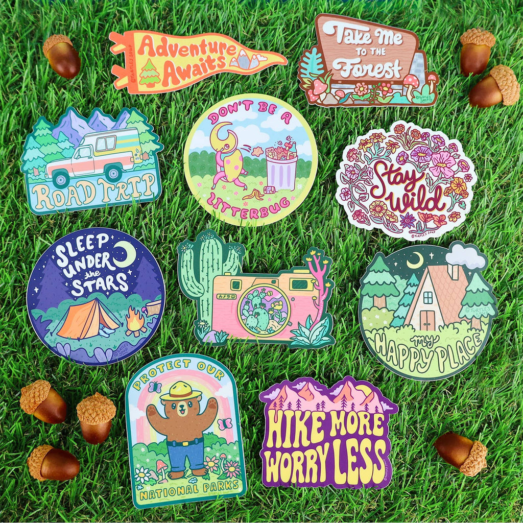 adventure addiction vinyl stickers by turtles soup