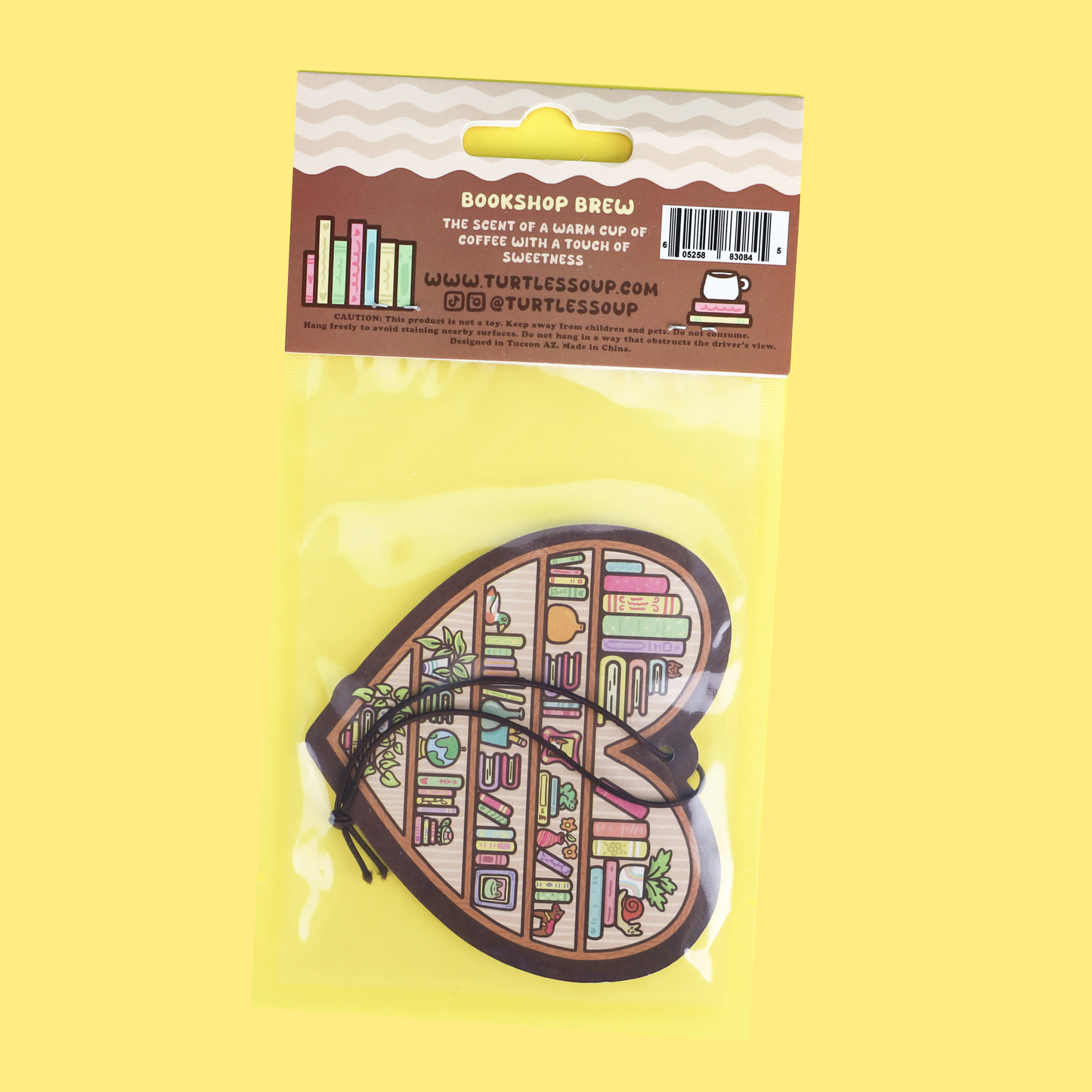 Heart Shaped Bookshelf Scented Air Freshener