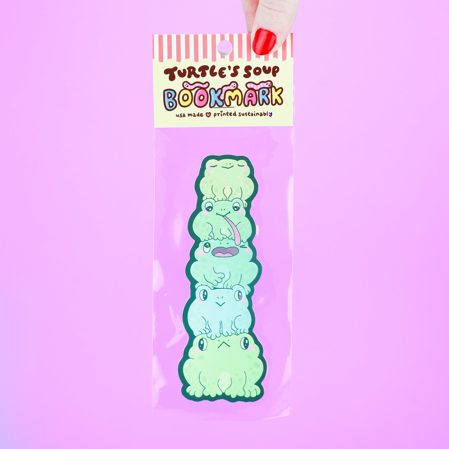 Frog Butts Long Bookmark