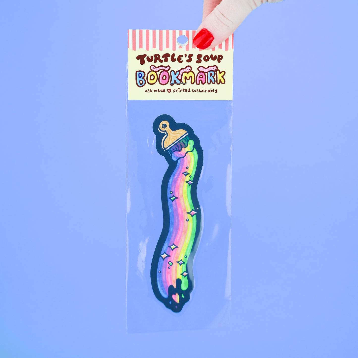 Rainbow Paintbrush Long Bookmark