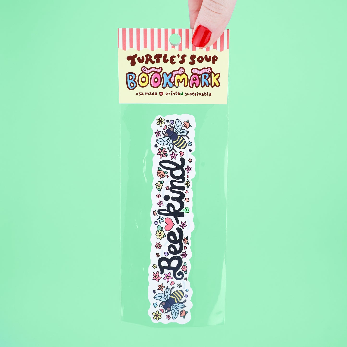 Bee Kind Long Bookmark