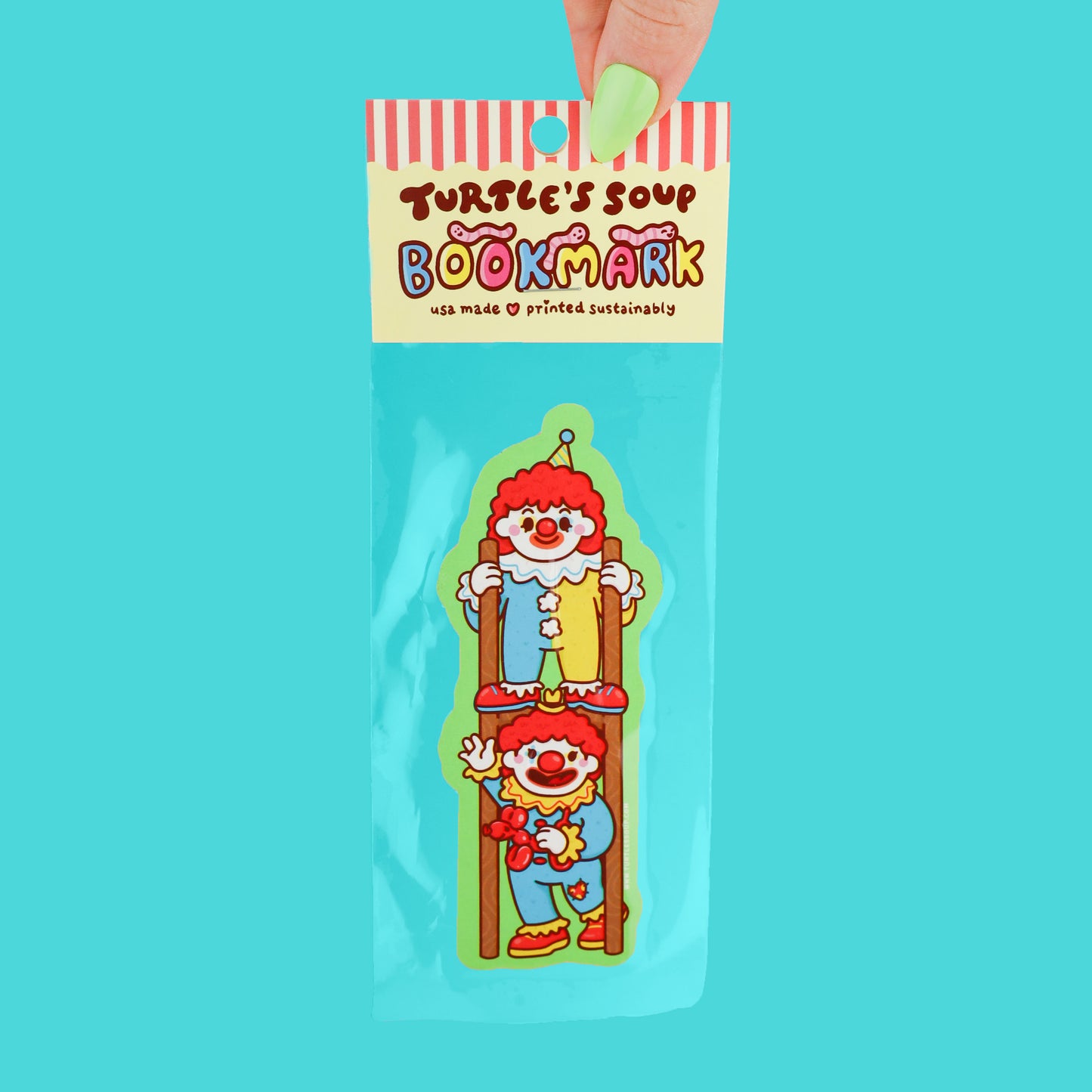 Happy and Sad Clowns Bookmark