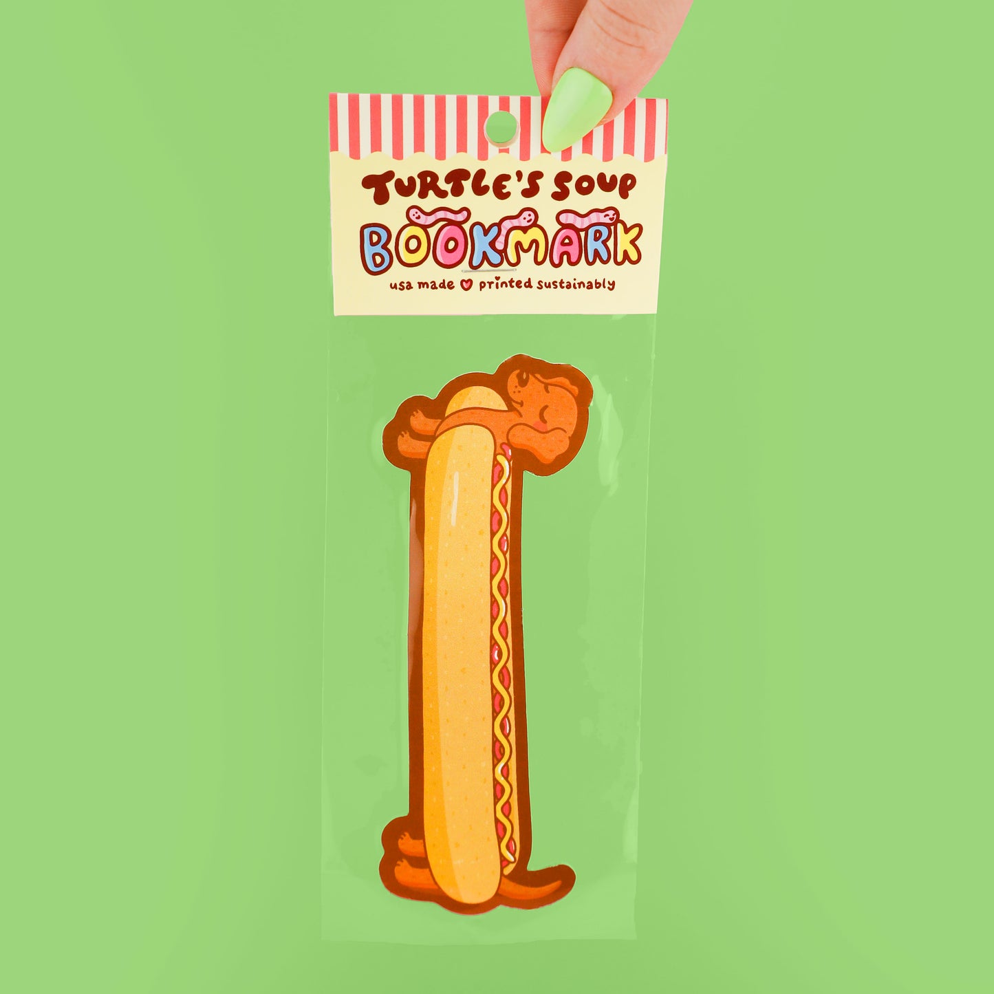 Hot Dog Weiner Dog Bookmark