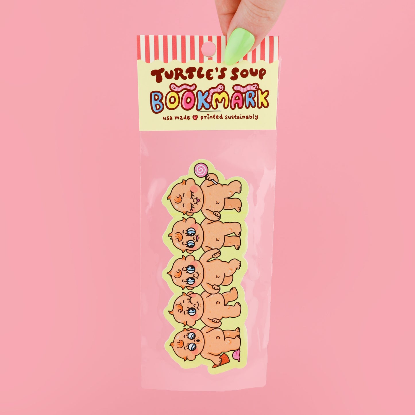 Cutie Pie Baby Chain Bookmark