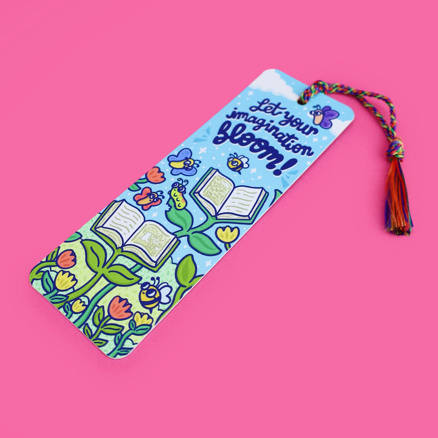 Let Your Imagination Bloom Bookmark with Tassel