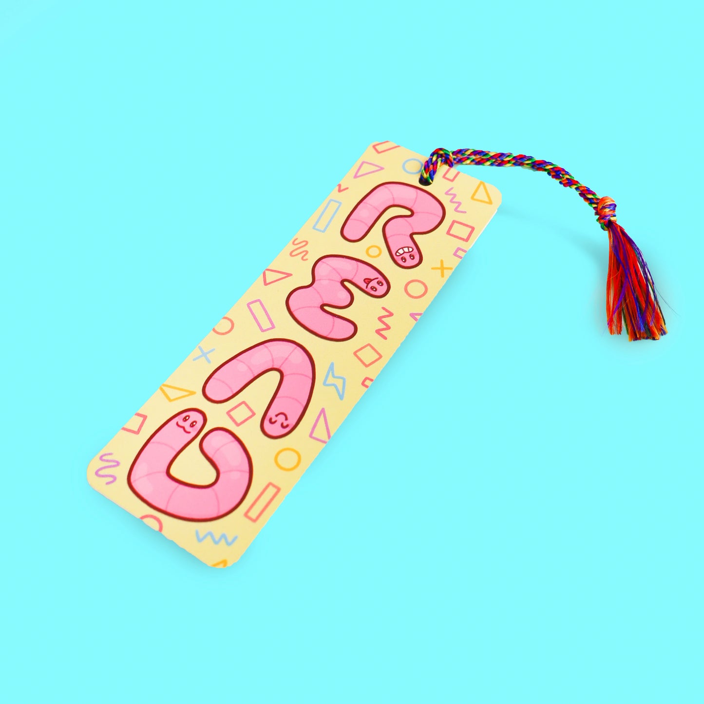 Read Bookworm Bookish Bookmark with Tassel