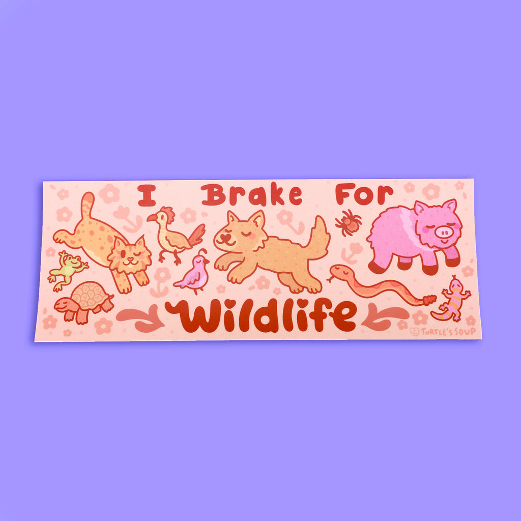 i brake for wildlife sticker