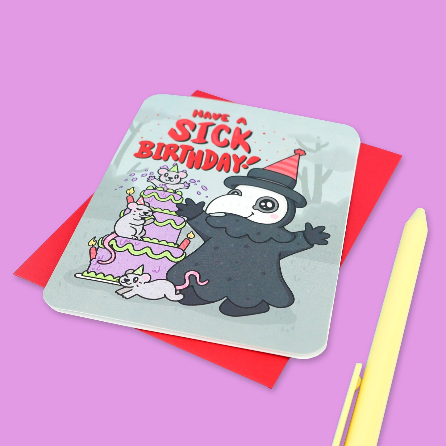 Have a Sick Birthday Plague Doctor Birthday Card