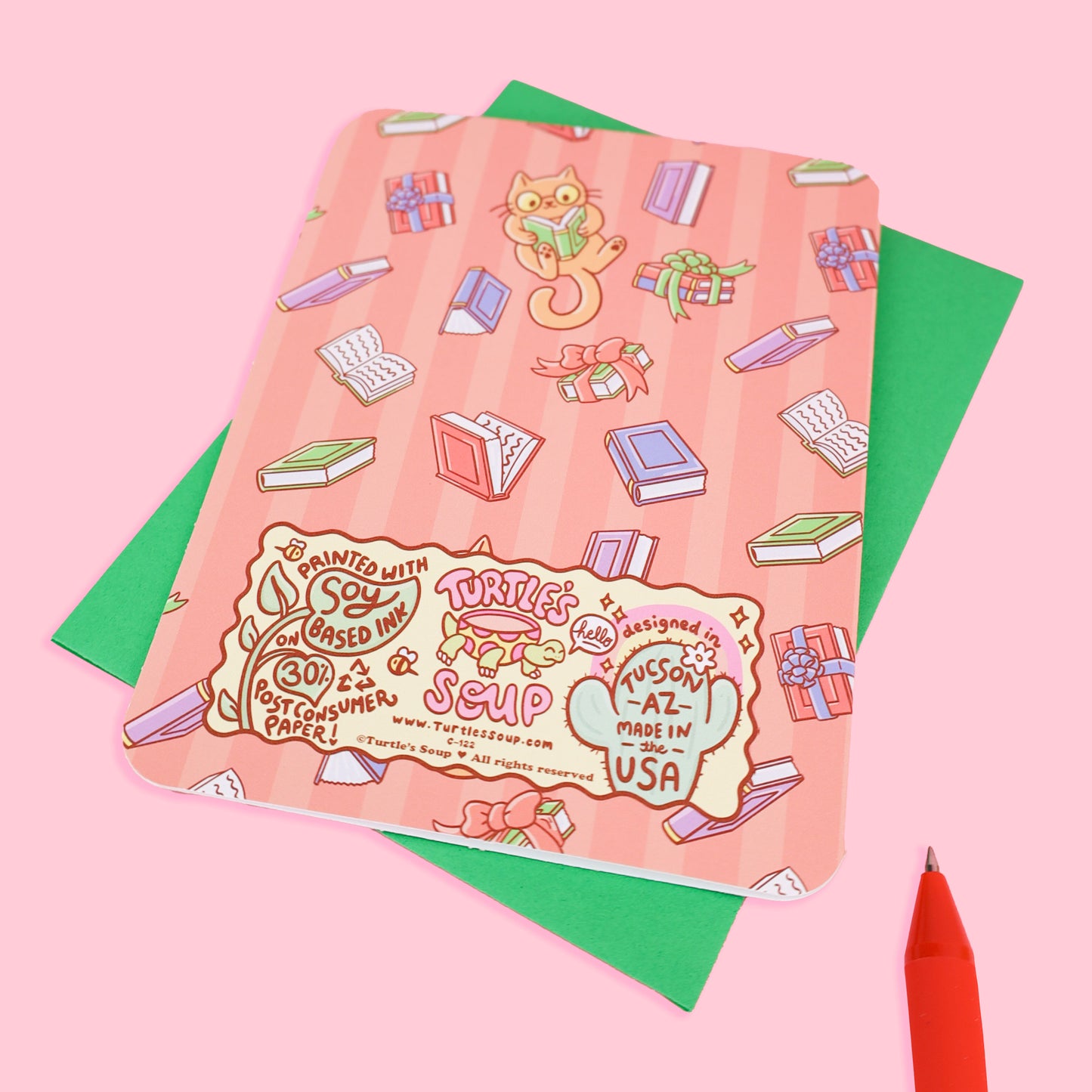 May You Find Many Books Under Your Tree Christmas Holiday Card