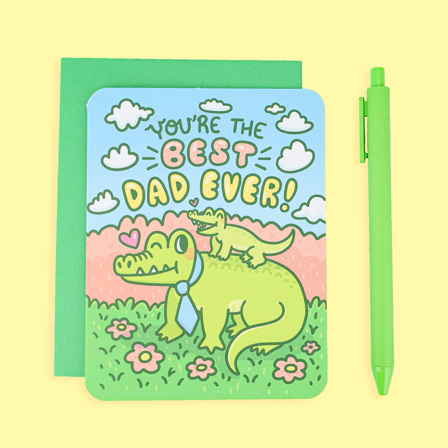 Best Dad Alligator Father's Day Card