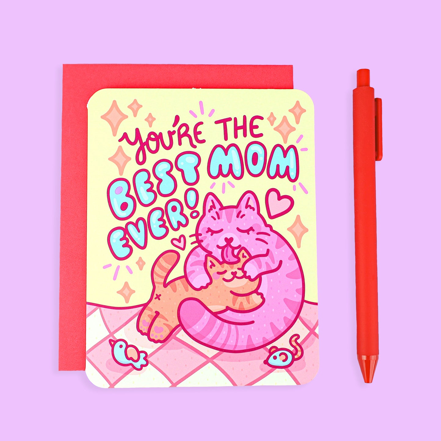 Best Mom Cat Mother's Day Card