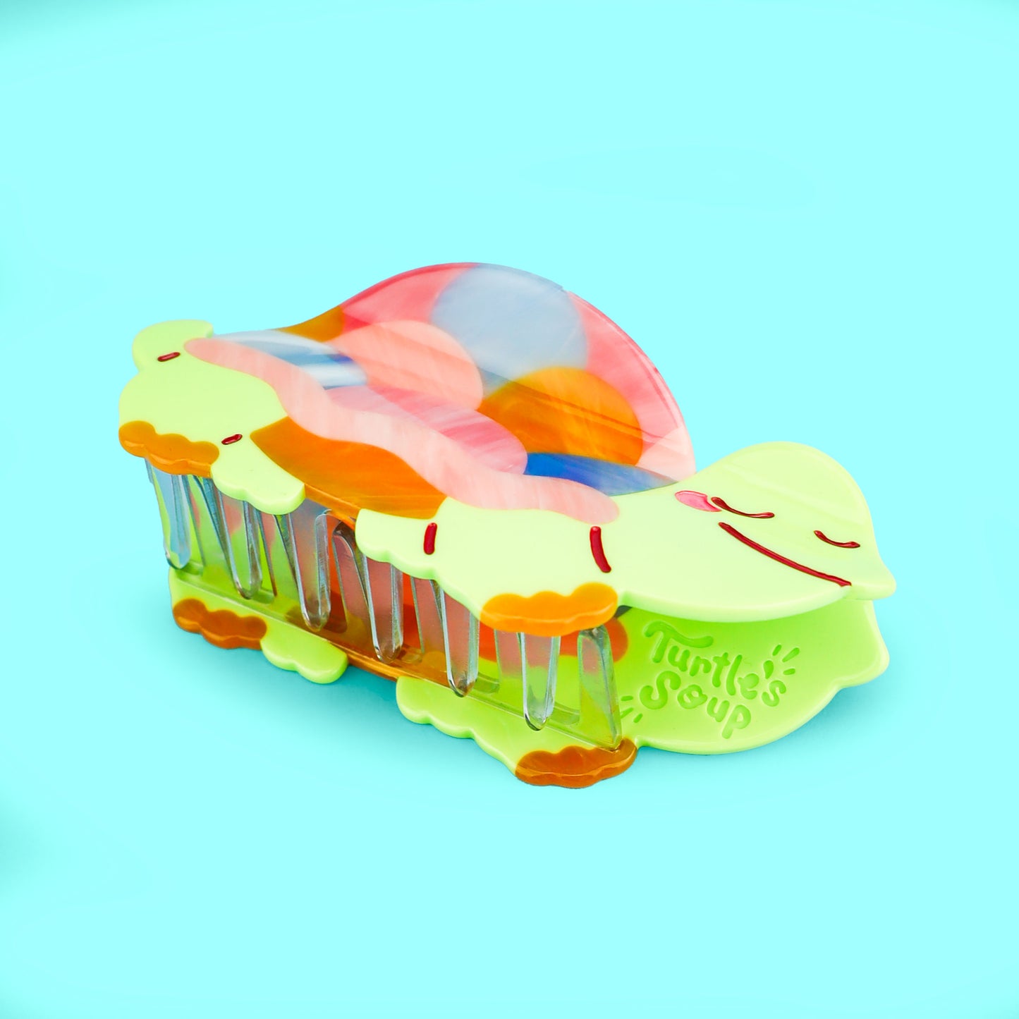 Colorful Turtle Hair Claw