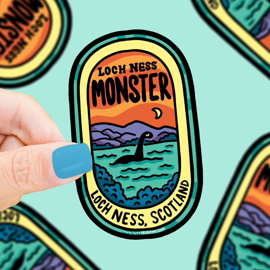 Lochness-Monster-Cryptid-Vinyl-Sticker-by-Turtles-Soup