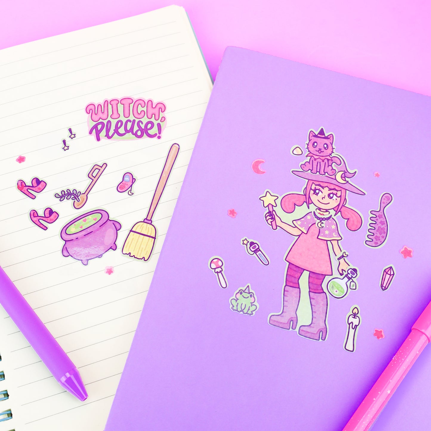 Witch Doll Witchy Sticker Sheet