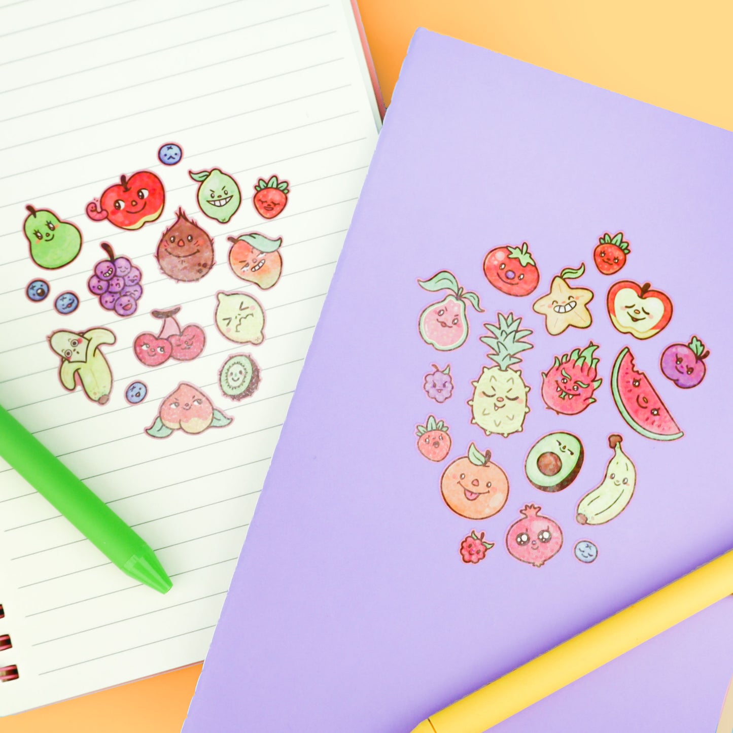 Cute Fruits Sticker Sheet