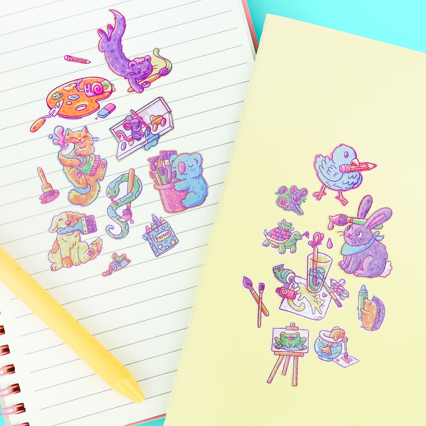 Artsy Animals Sticker Sheet