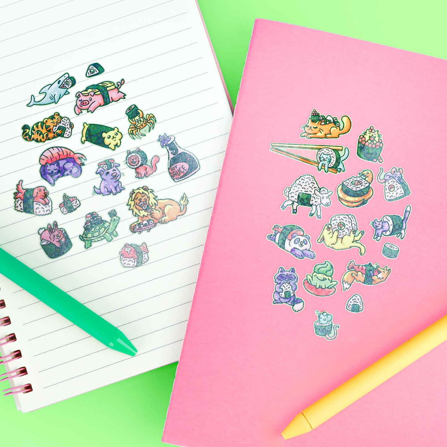 Sushi Animals Sticker Sheet