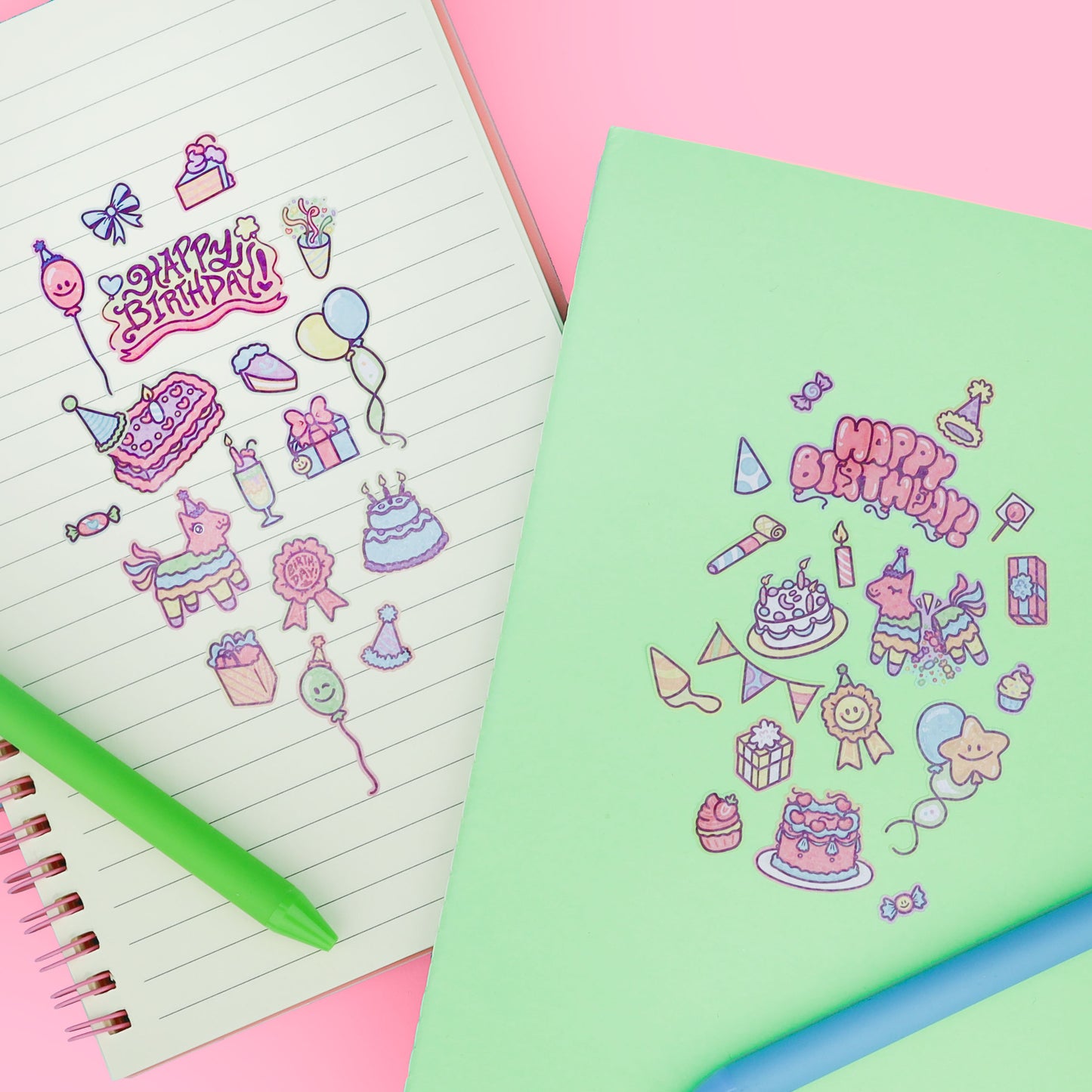 Birthday Stuff Sticker Sheet