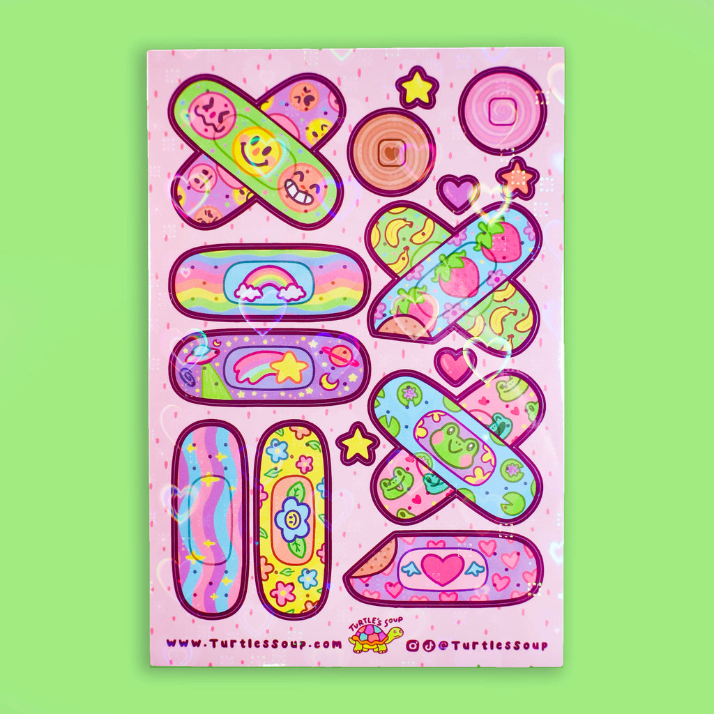 Cute-Bandages-Sticker-Sheet