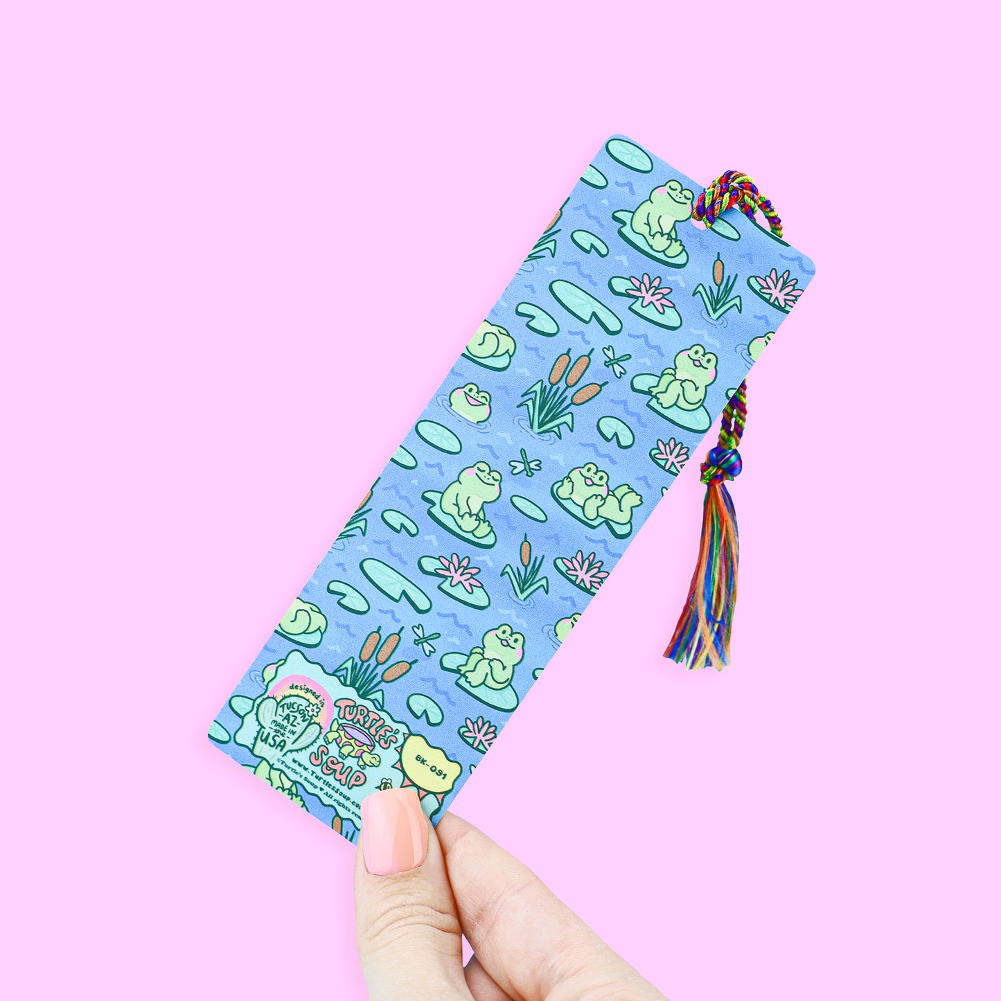 Hoppy Reading Frog Bookmark With Tassel