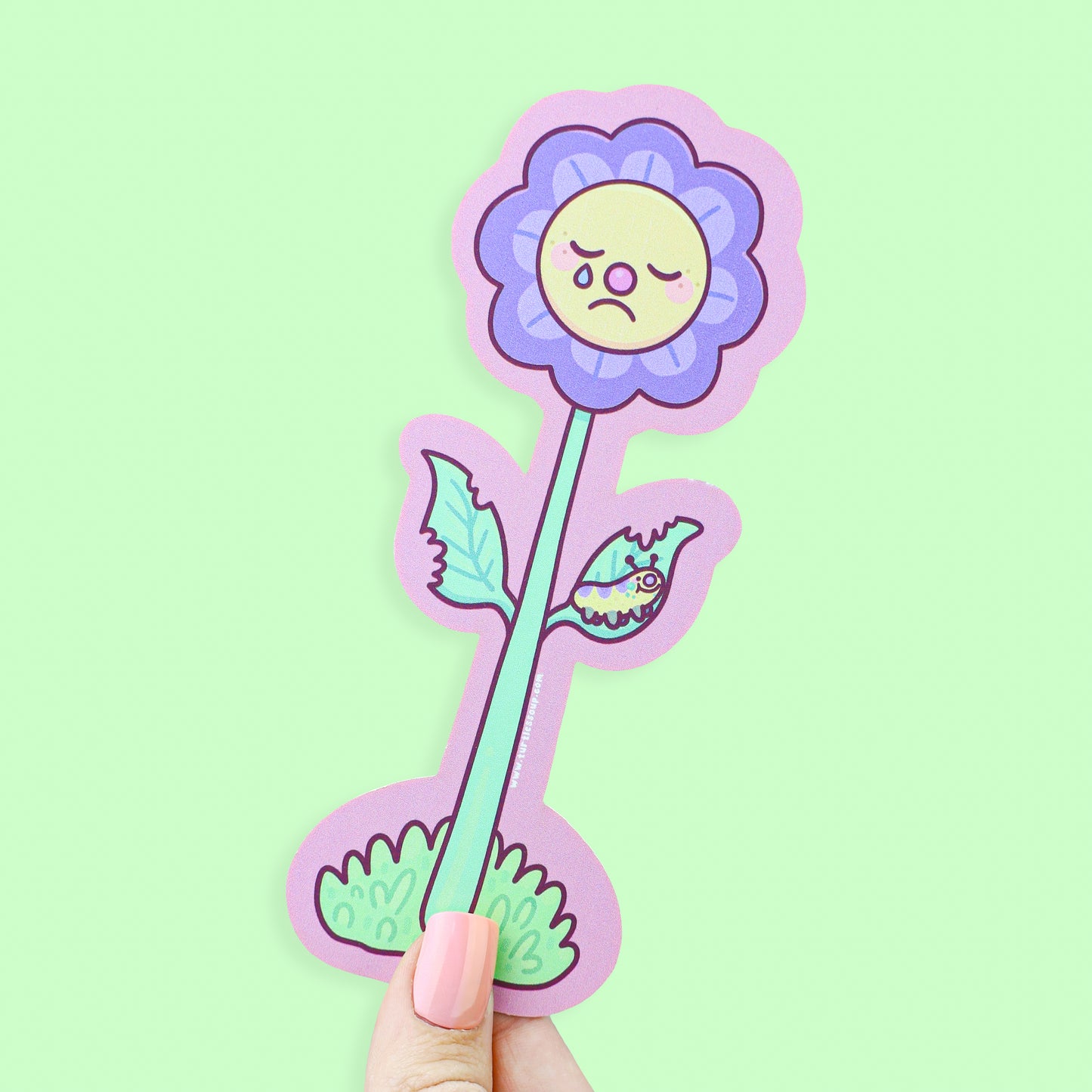 Happy and Sad Flower Bookmark