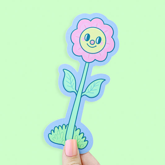 Happy and Sad Flower Bookmark