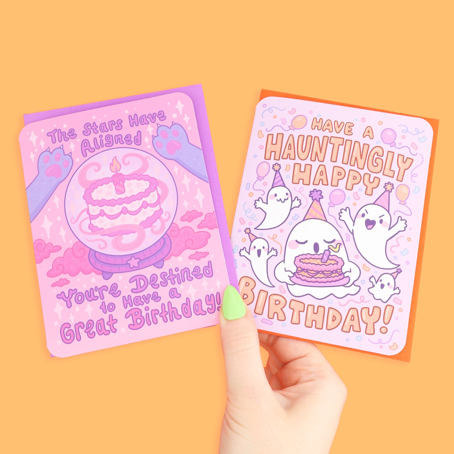 Hauntingly Happy Birthday Halloween Greeting Card