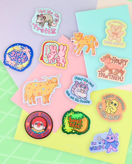 Head Empty Vinyl Sticker