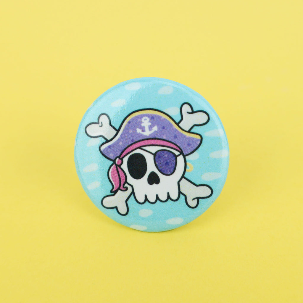 Pirate Skull Pinback Button