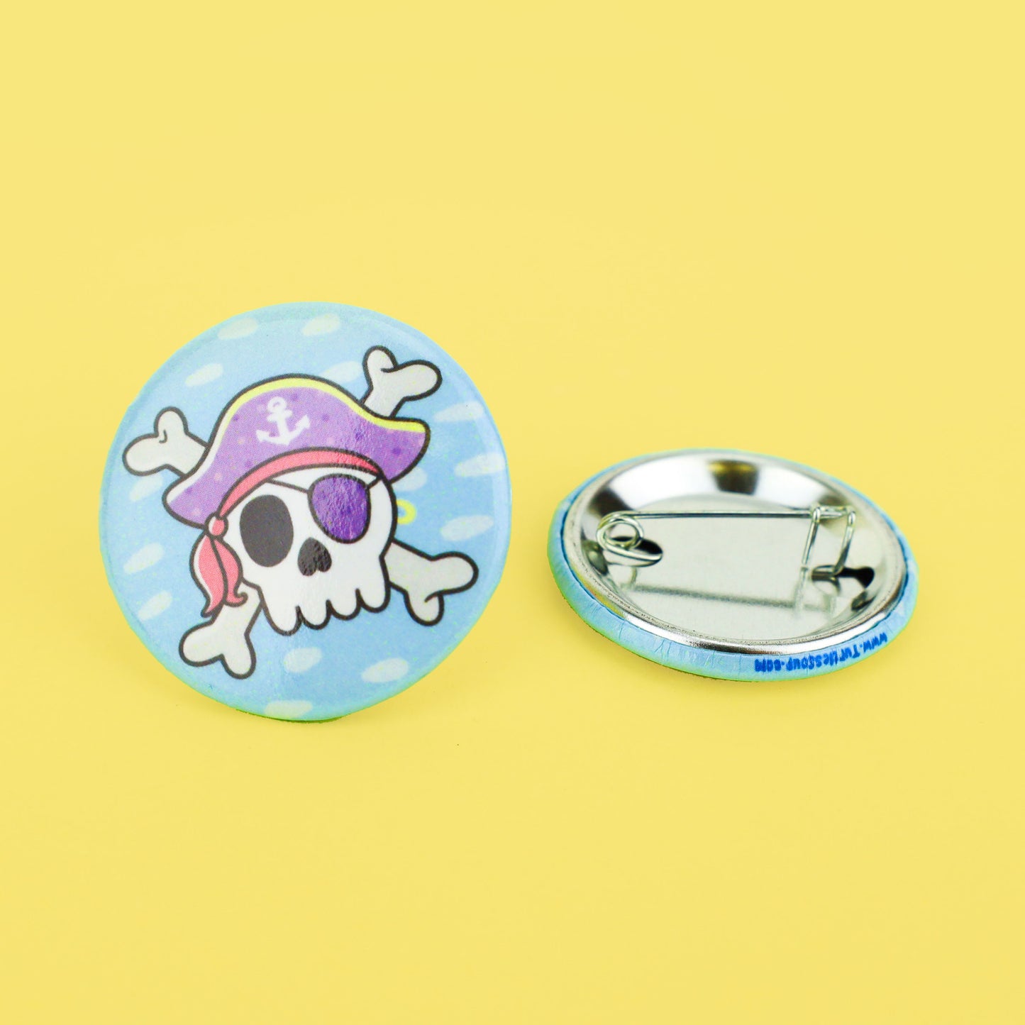 Pirate Skull Pinback Button