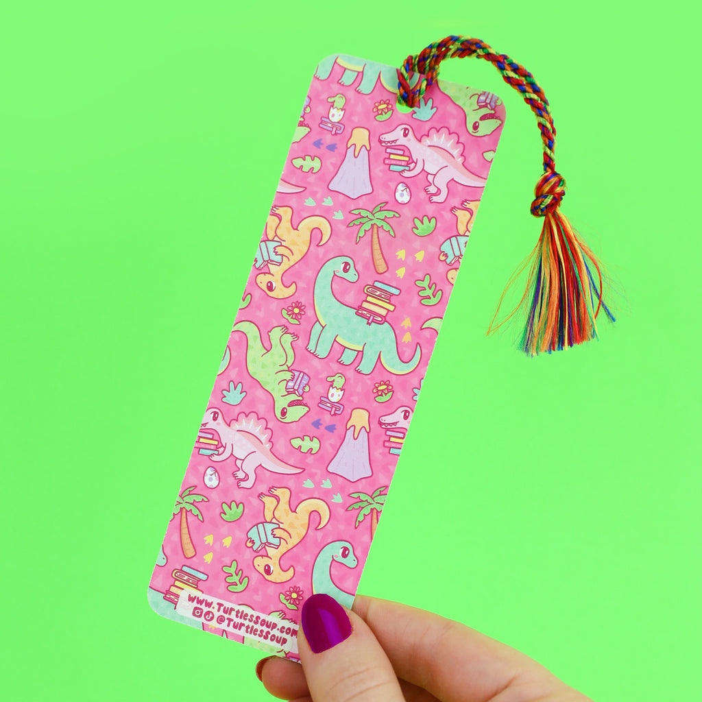 dinosaur bookmark by turtles soup