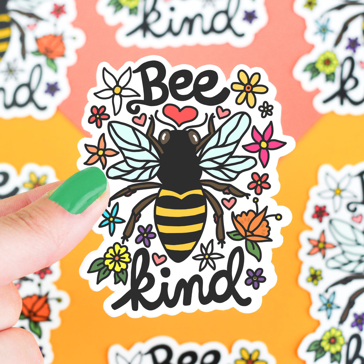 Bee Kind Vinyl Sticker – Inklings Paperie