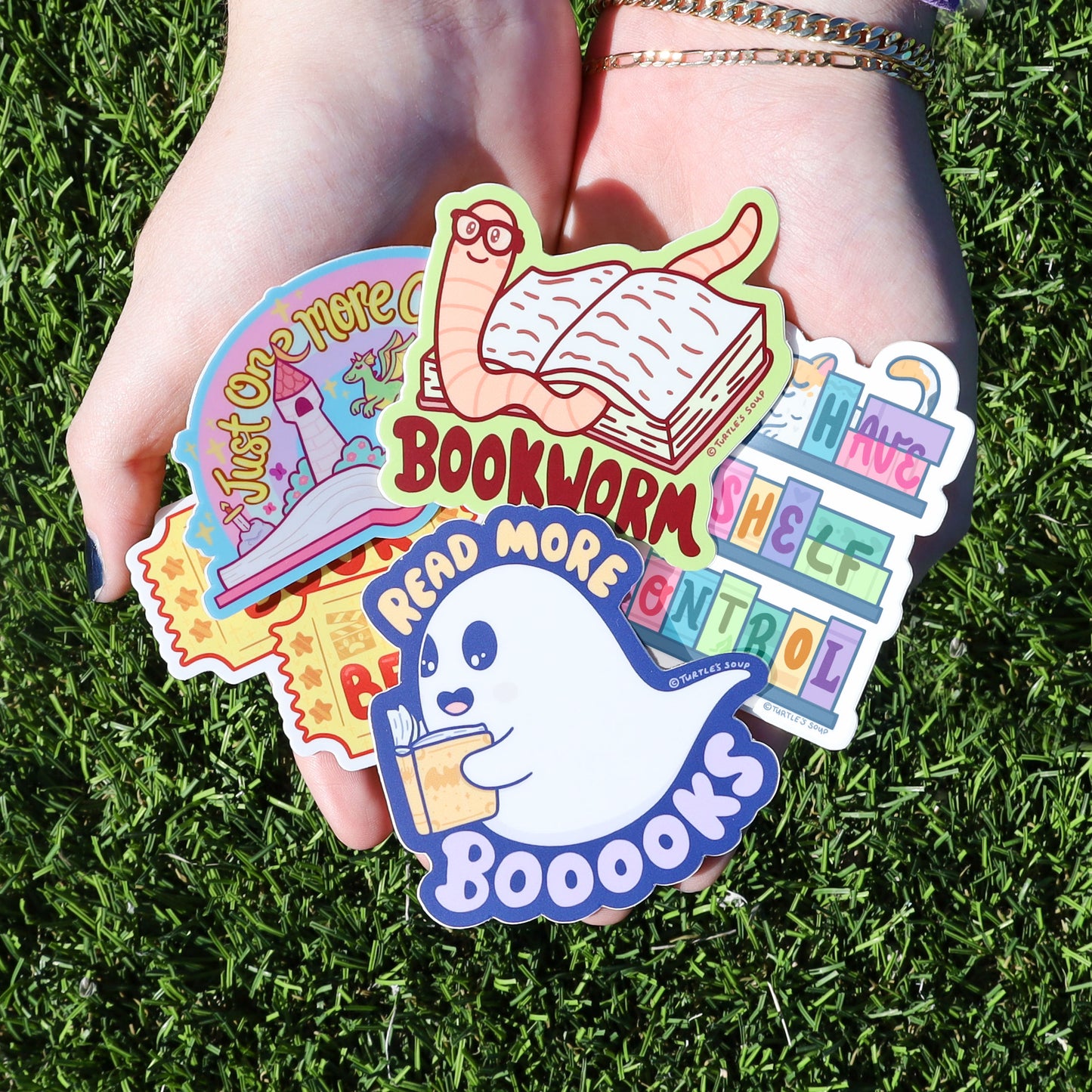 Bookish Reader Literary 7 Pack of Vinyl Stickers