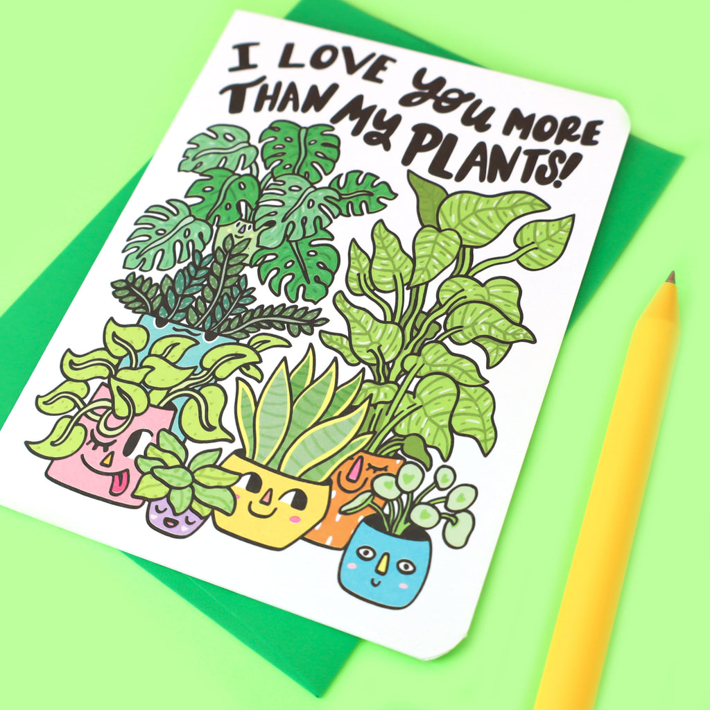 Funny-Anniversary-Card-Love-You-More-Than-My-Plants-Monstera-Fig-Pothos-Cute-Love-Card-Valentines-Day-Turtles-Soup