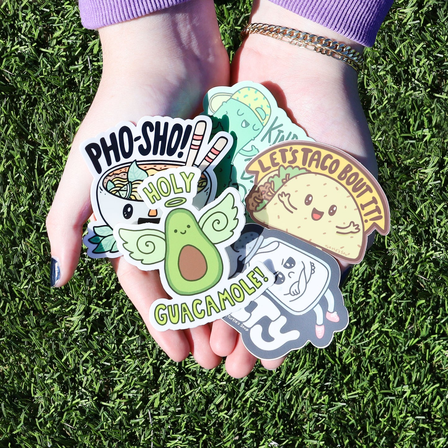 Funny Foodie and Drink Laptop Decals Pack of 10 Vinyl Stickers