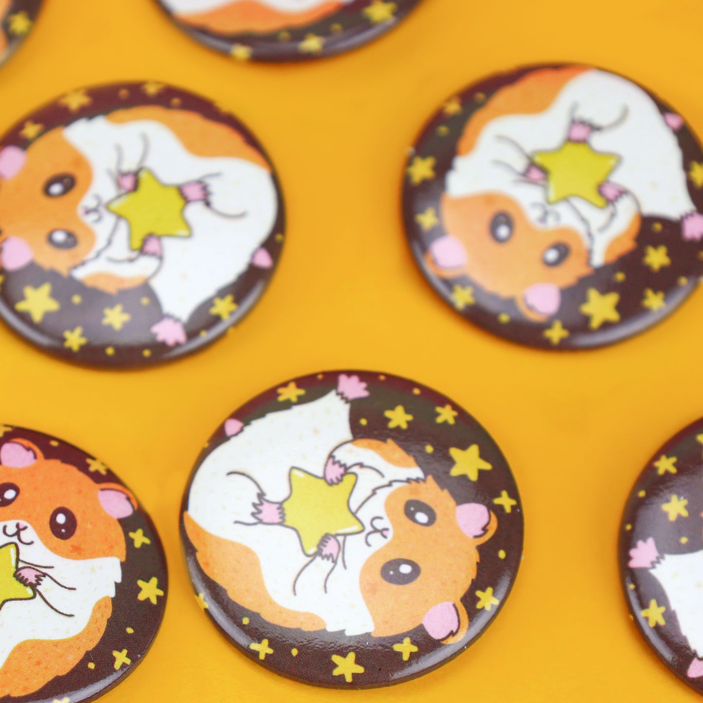 Hamster, Cute Kawaii Hamster, Pinback Button, for Bag, Jacket, Backpack, Stocking Stuffer, Party Favor, Hamster Gift