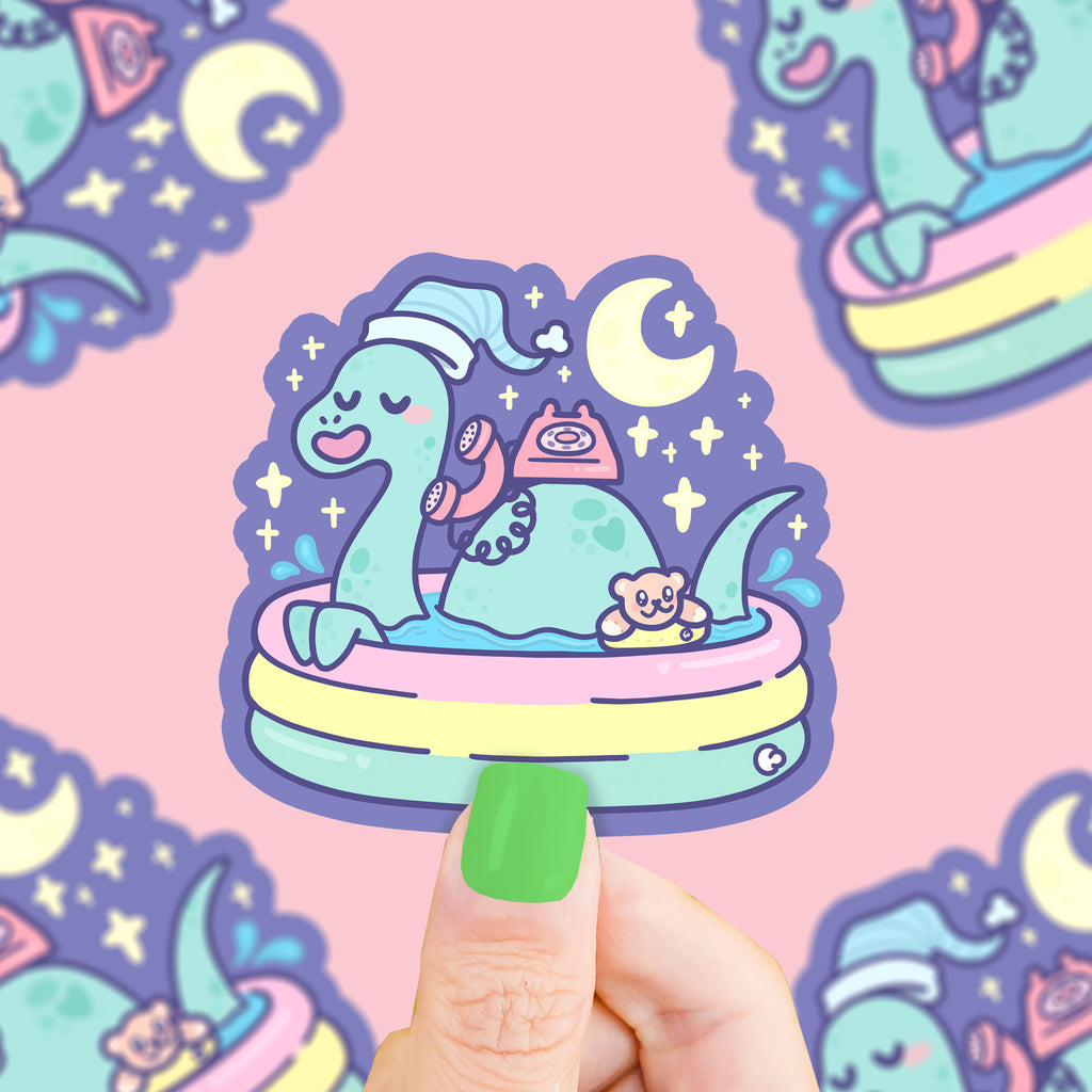 Lochness-Monster-Nessie-S-508-Vinyl-Sticker-Cryptid-Sleepover-by-Turtle_s-Soup