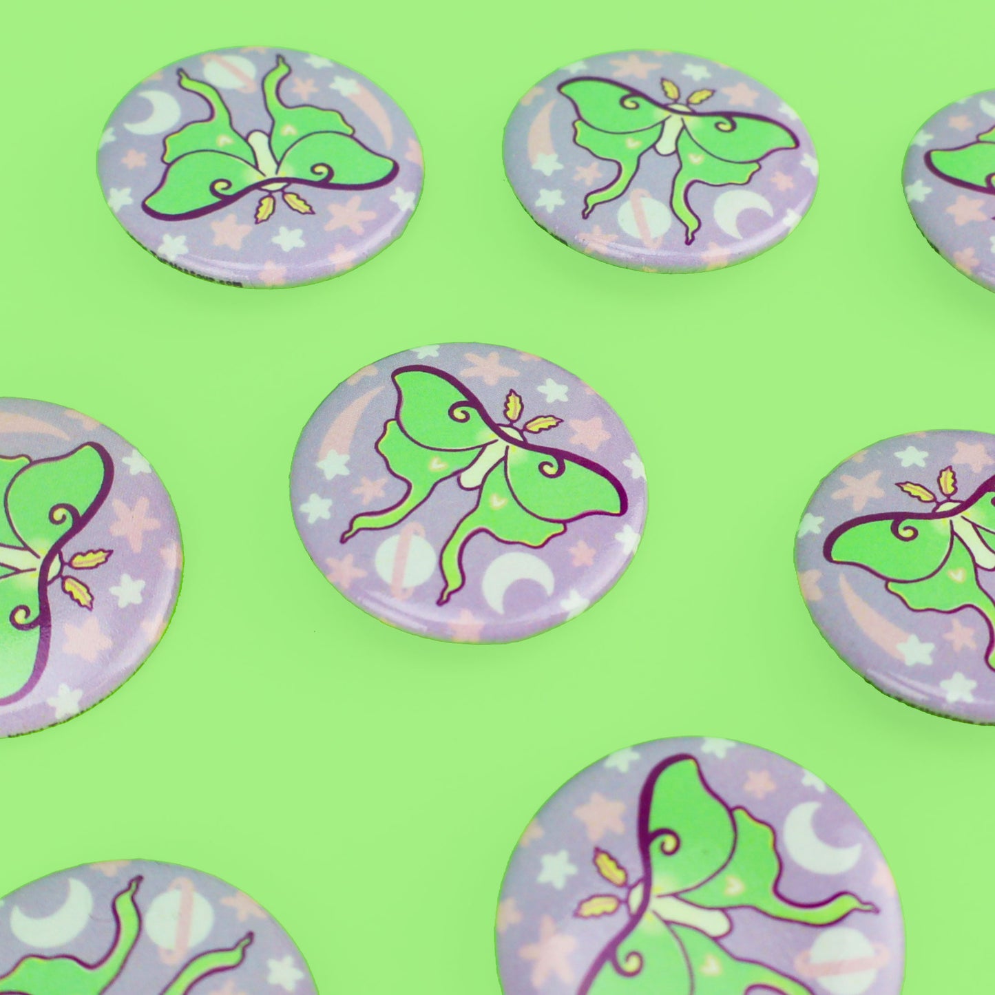 Luna Moth Pinback Button