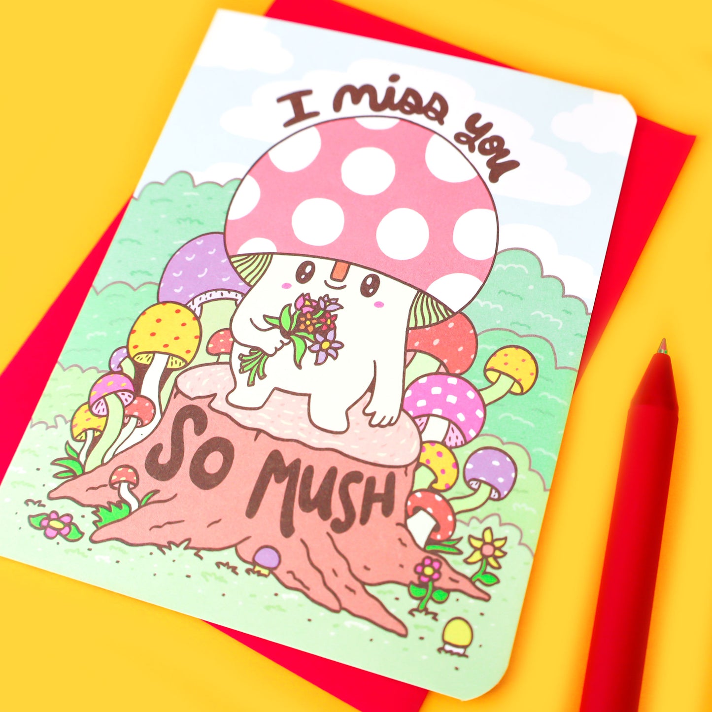 Miss-You-So-Much-Mushroom-Pun-Miss-You-Greeting-Card-Cute-Friendship-Thinking-of-You-By-Turtles-Soup