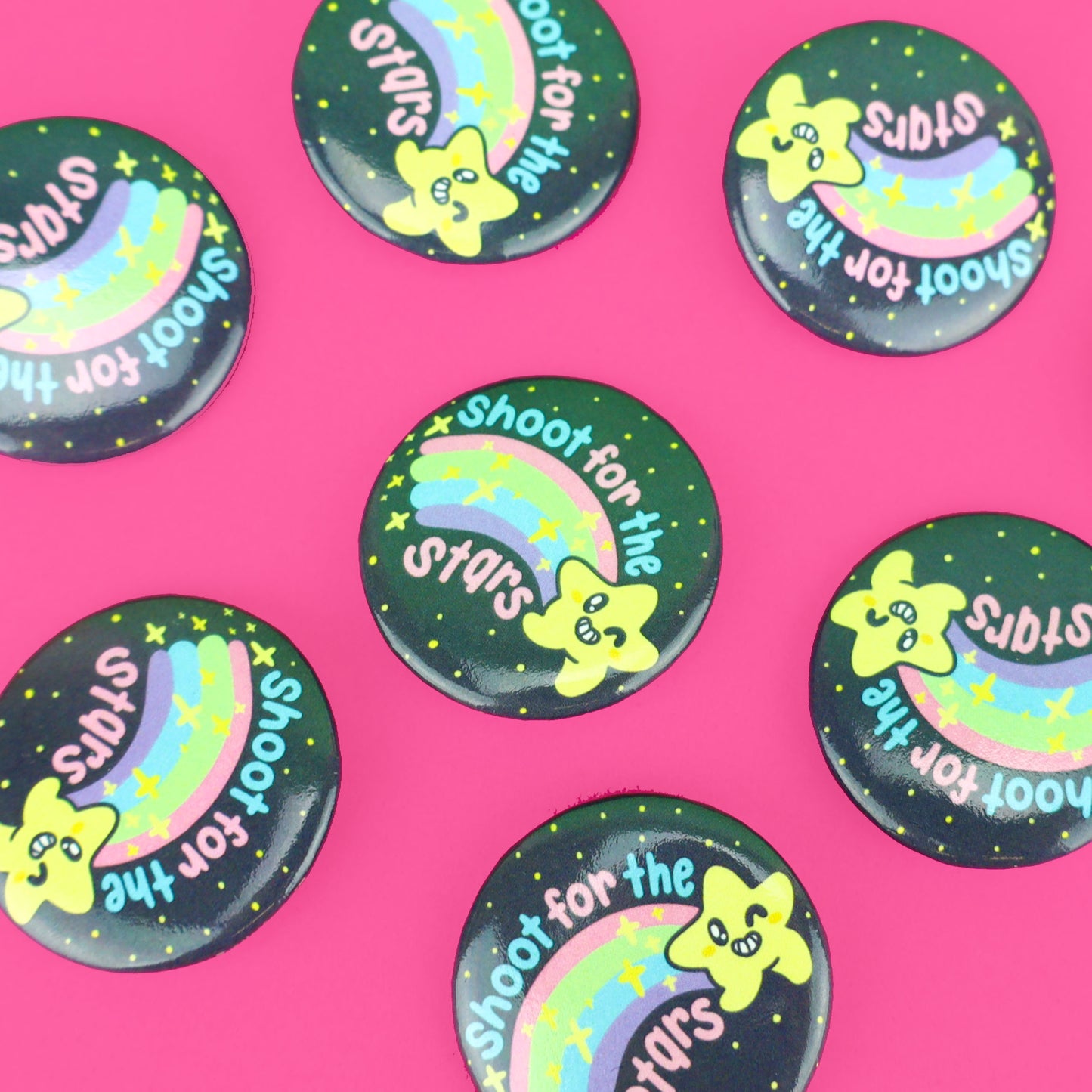 Shoot for the Stars Pinback Button