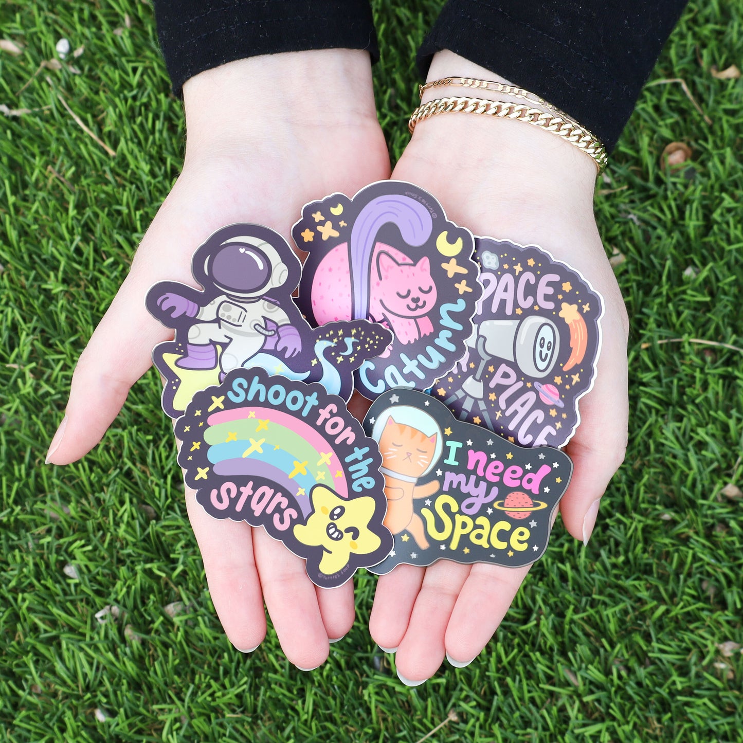 Space Is My Place Pack of 5 Vinyl Stickers