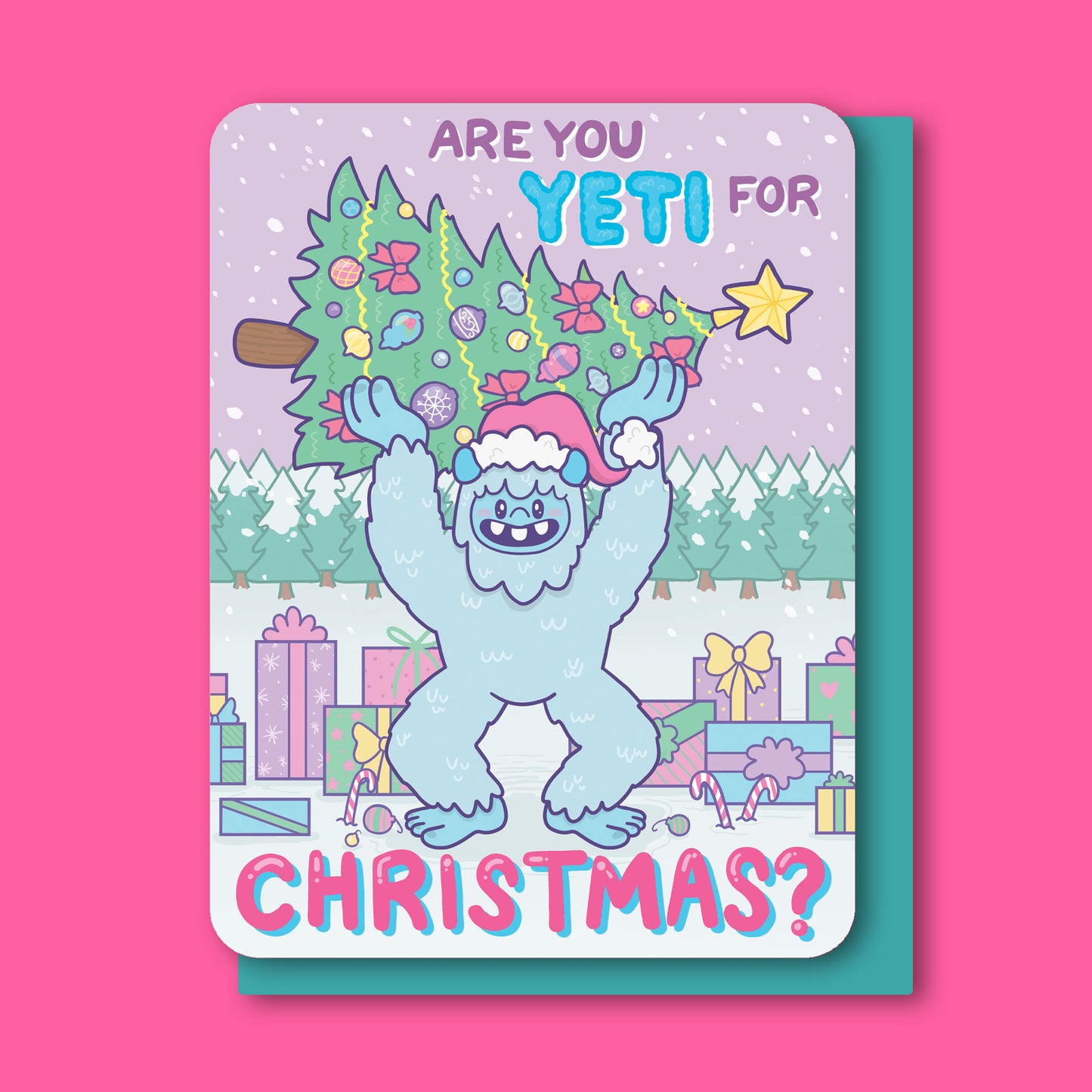 Are You Yeti For Christmas Holiday Card