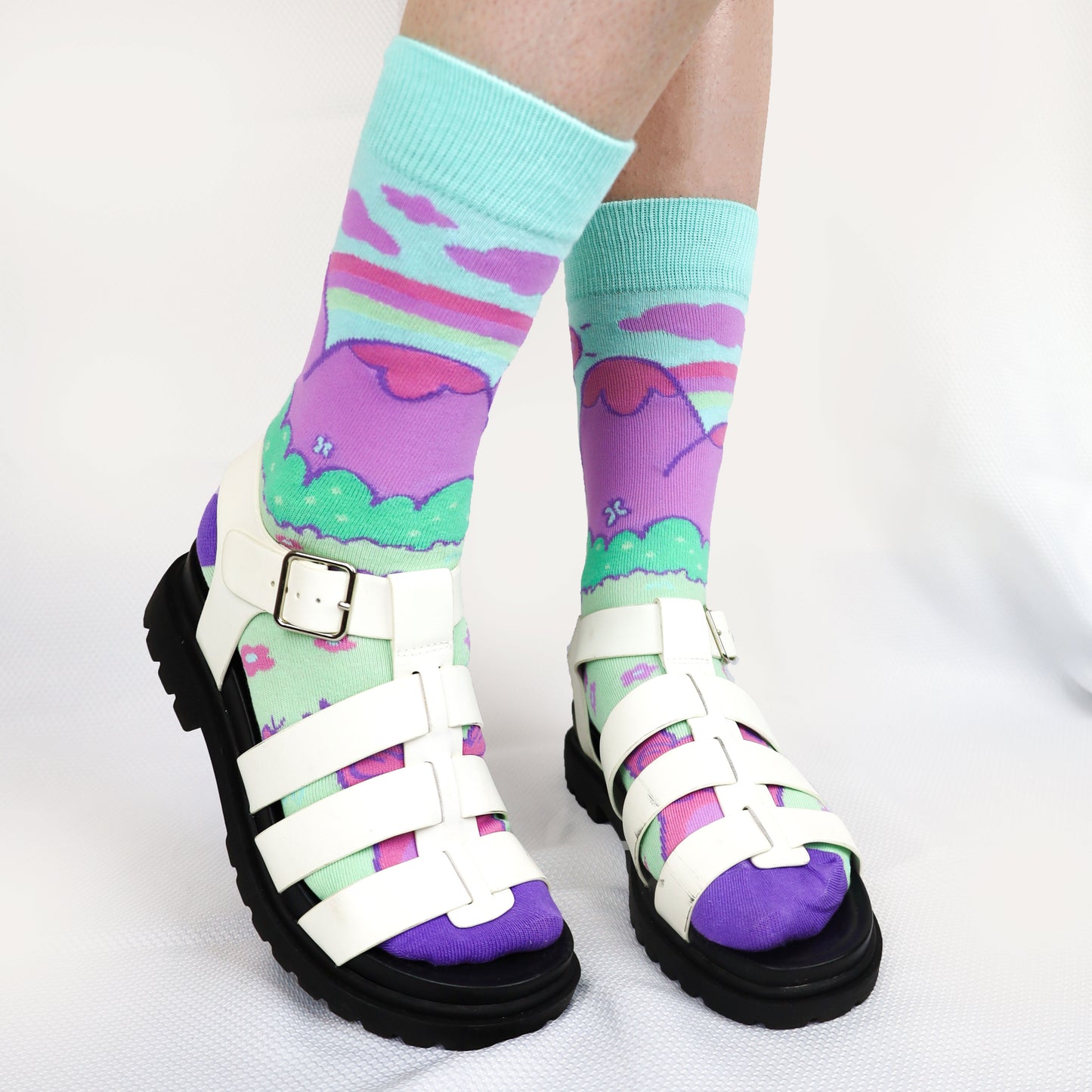 mountain bear socks by turtles soup