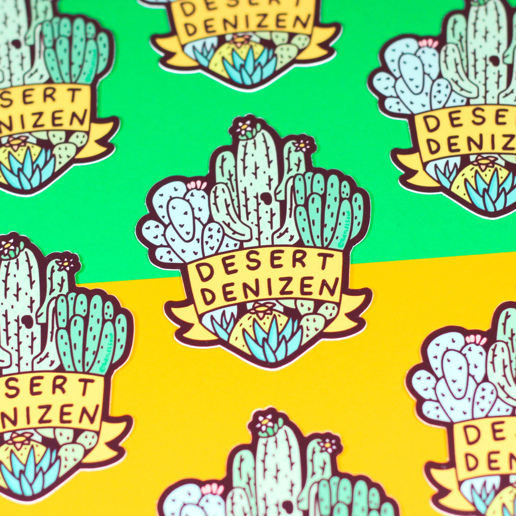 desert-dweller-tucson-arizona-sticker-cactus-art-saguaro-cute-hiking-sticker.