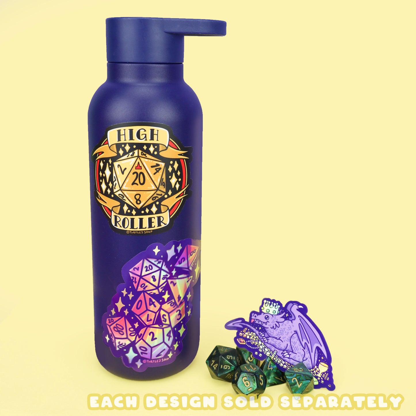 Dragon Treasure Hoard Holographic Vinyl Sticker