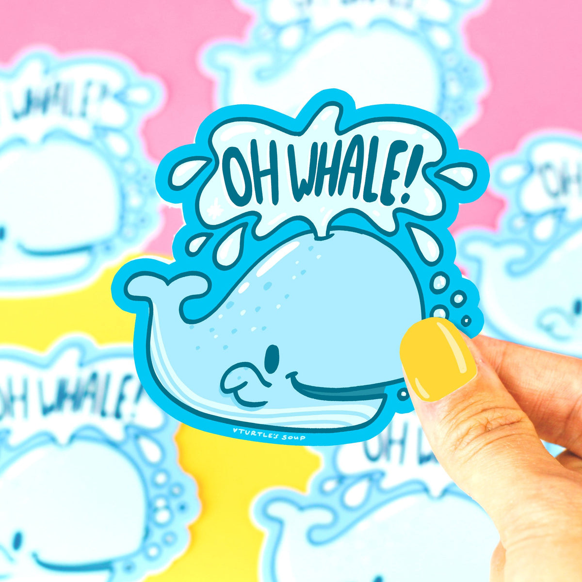 Oh Whale Vinyl Sticker – Turtle's Soup