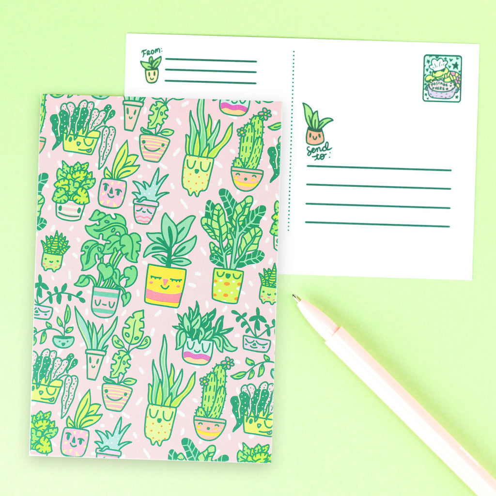 Happy Little Planters Post Card