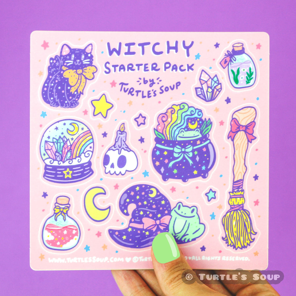 witchy sticker pack - witches, doodle, art, witch, halloween, planchette,  fortune teller, moon, spells, cute witch, pastel witch Sticker for Sale by  Andrea La…