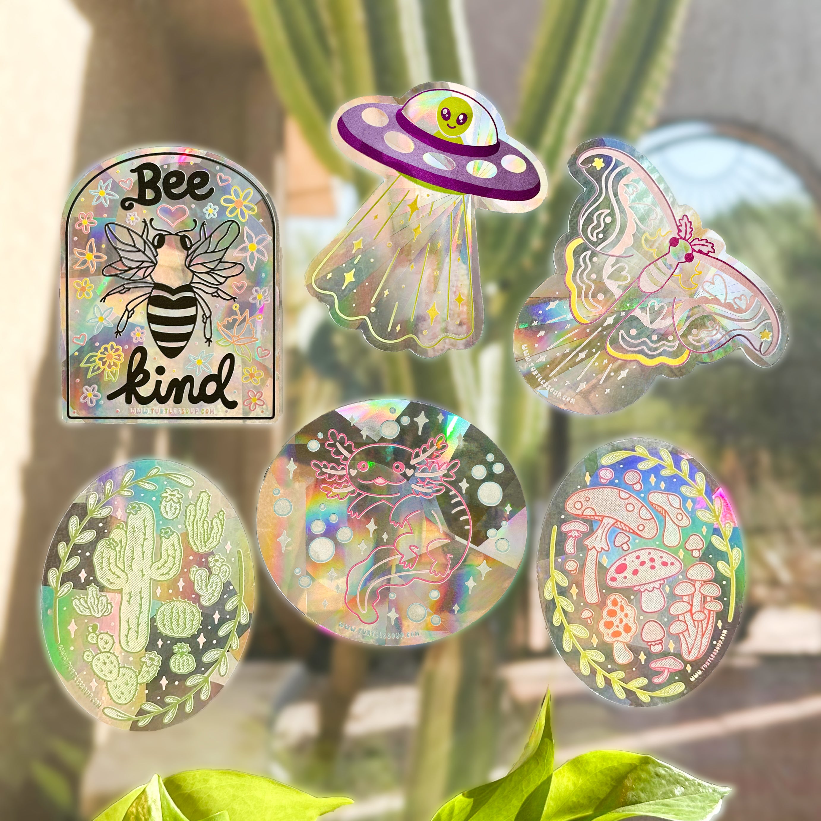 Suncatcher Stickers – Turtle's Soup