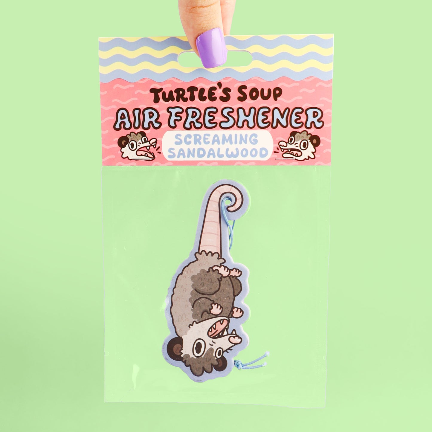 Dangling Opossum Scented Air Freshener